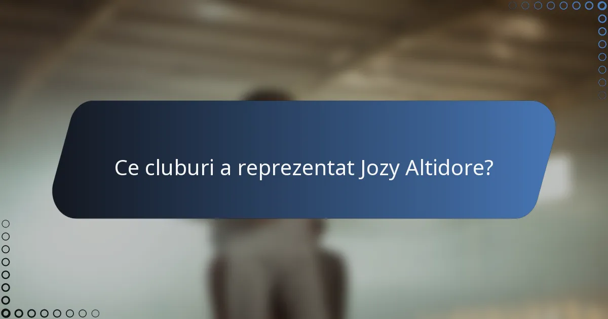 Ce cluburi a reprezentat Jozy Altidore?